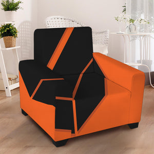 Halloween Vampire Coffin Print Armchair Slipcover