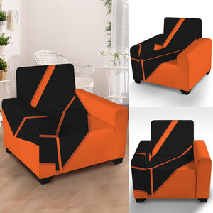 Halloween Vampire Coffin Print Armchair Slipcover