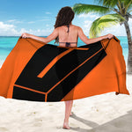 Halloween Vampire Coffin Print Beach Sarong Wrap