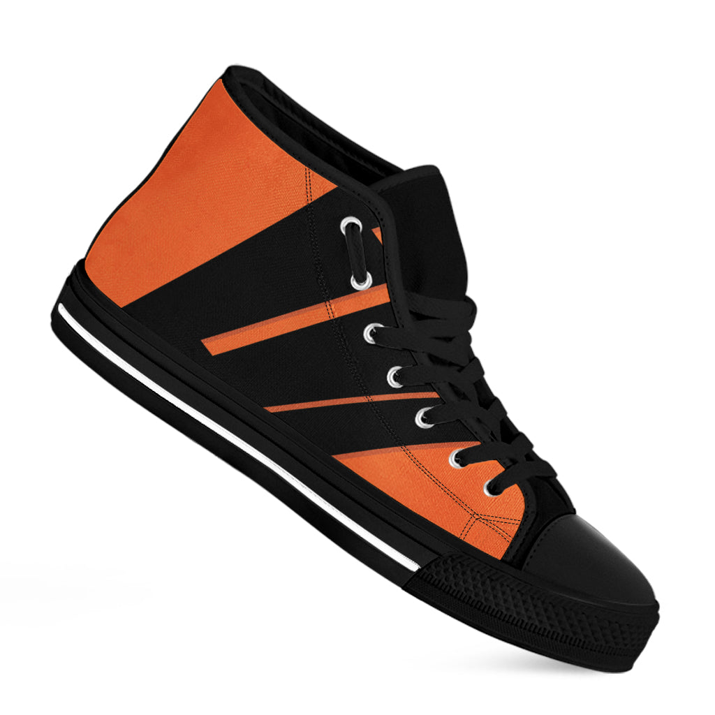 Halloween Vampire Coffin Print Black High Top Shoes