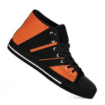 Halloween Vampire Coffin Print Black High Top Shoes