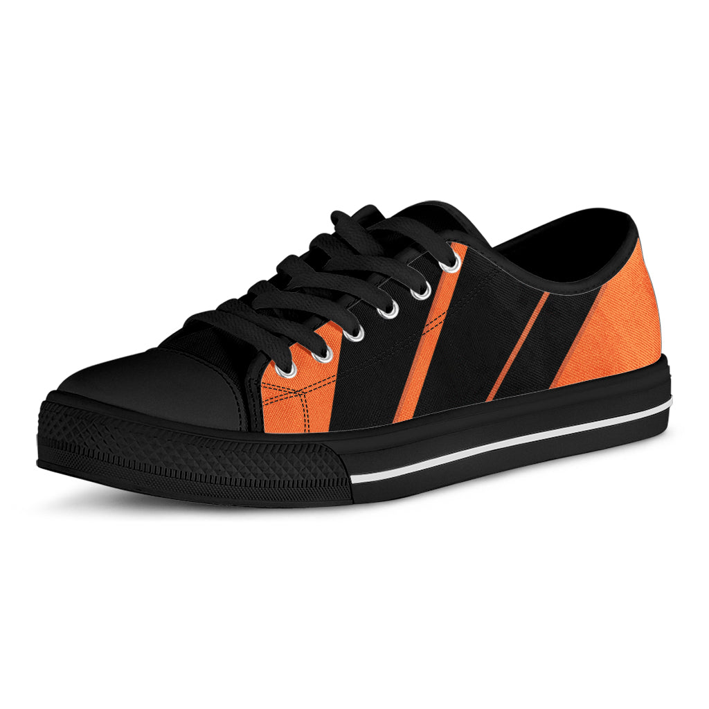 Halloween Vampire Coffin Print Black Low Top Shoes 