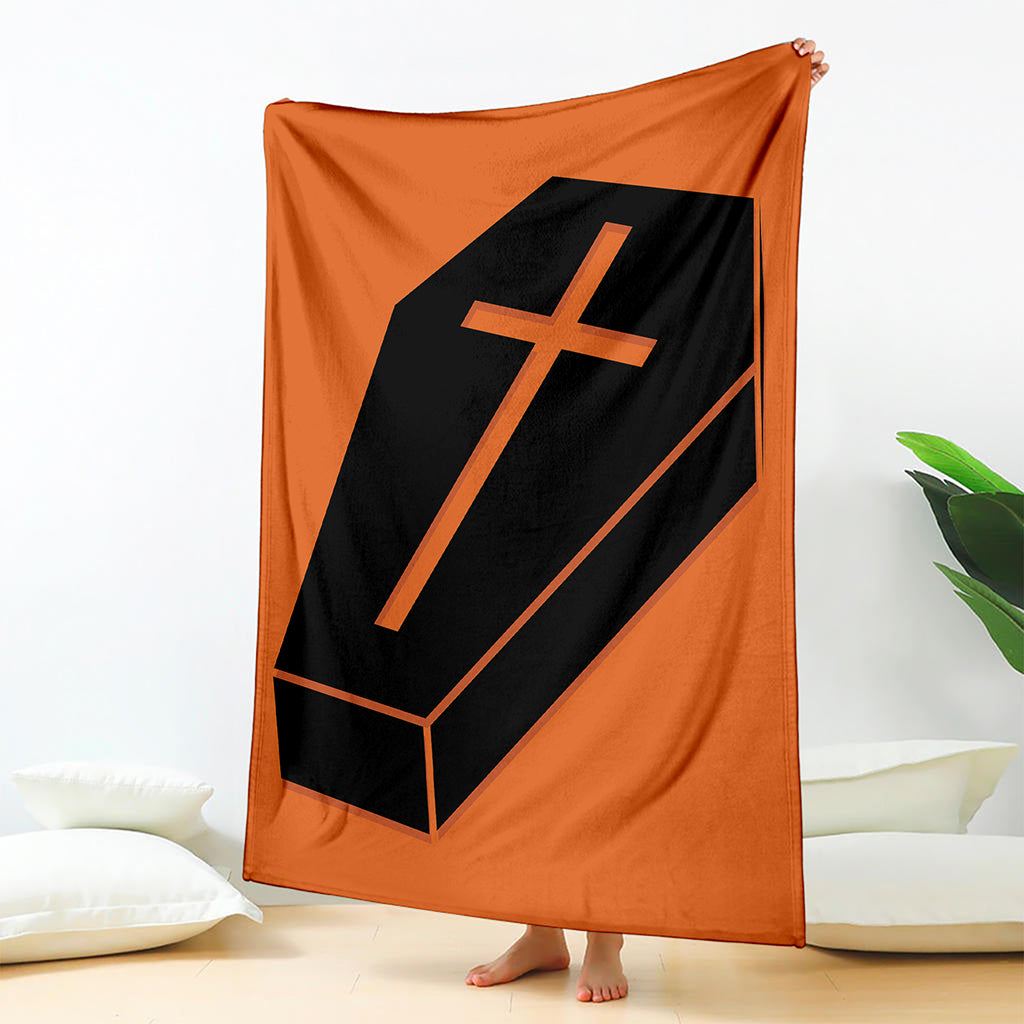 Halloween Vampire Coffin Print Blanket