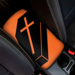 Halloween Vampire Coffin Print Car Center Console Cover