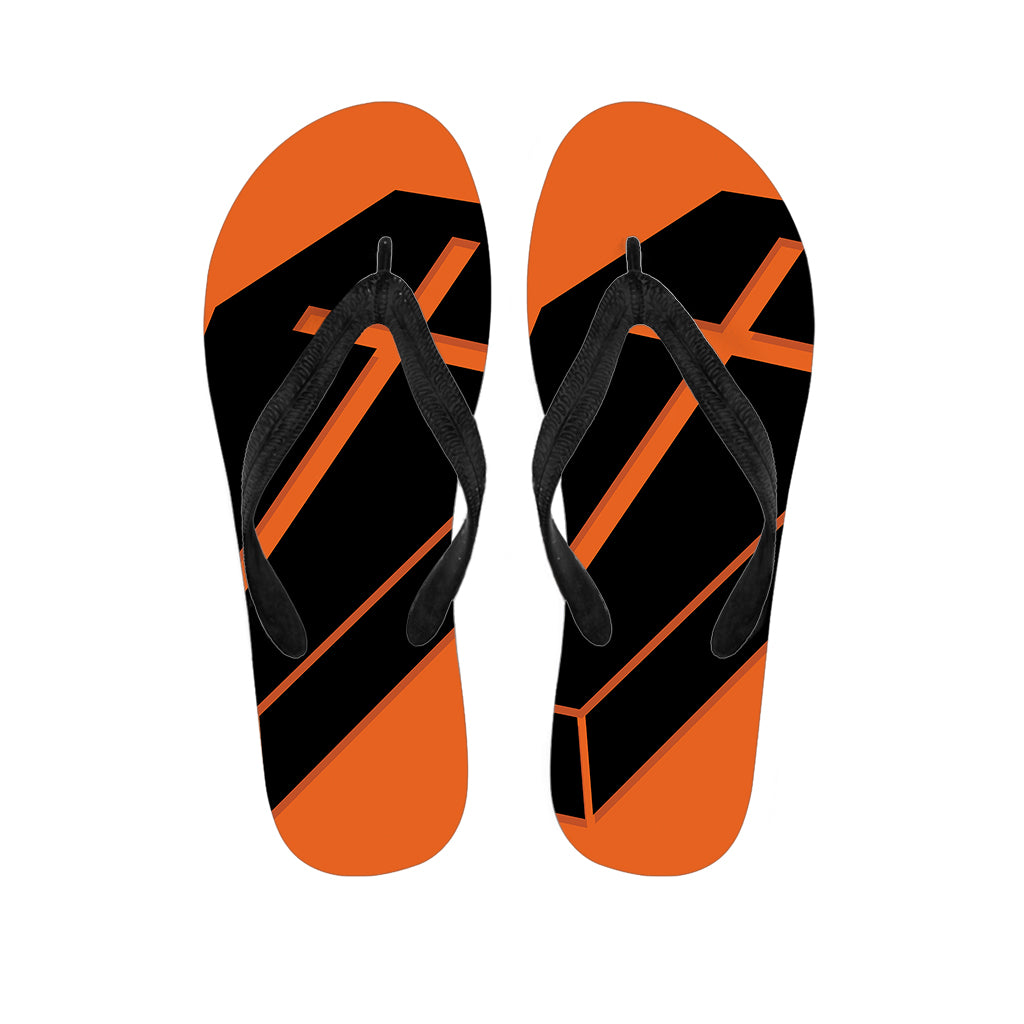 Halloween Vampire Coffin Print Flip Flops