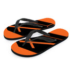 Halloween Vampire Coffin Print Flip Flops