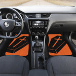 Halloween Vampire Coffin Print Front and Back Car Floor Mats