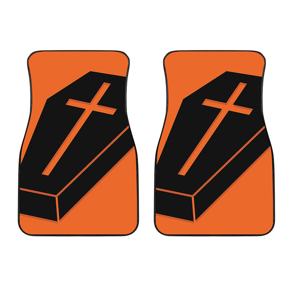 Halloween Vampire Coffin Print Front Car Floor Mats