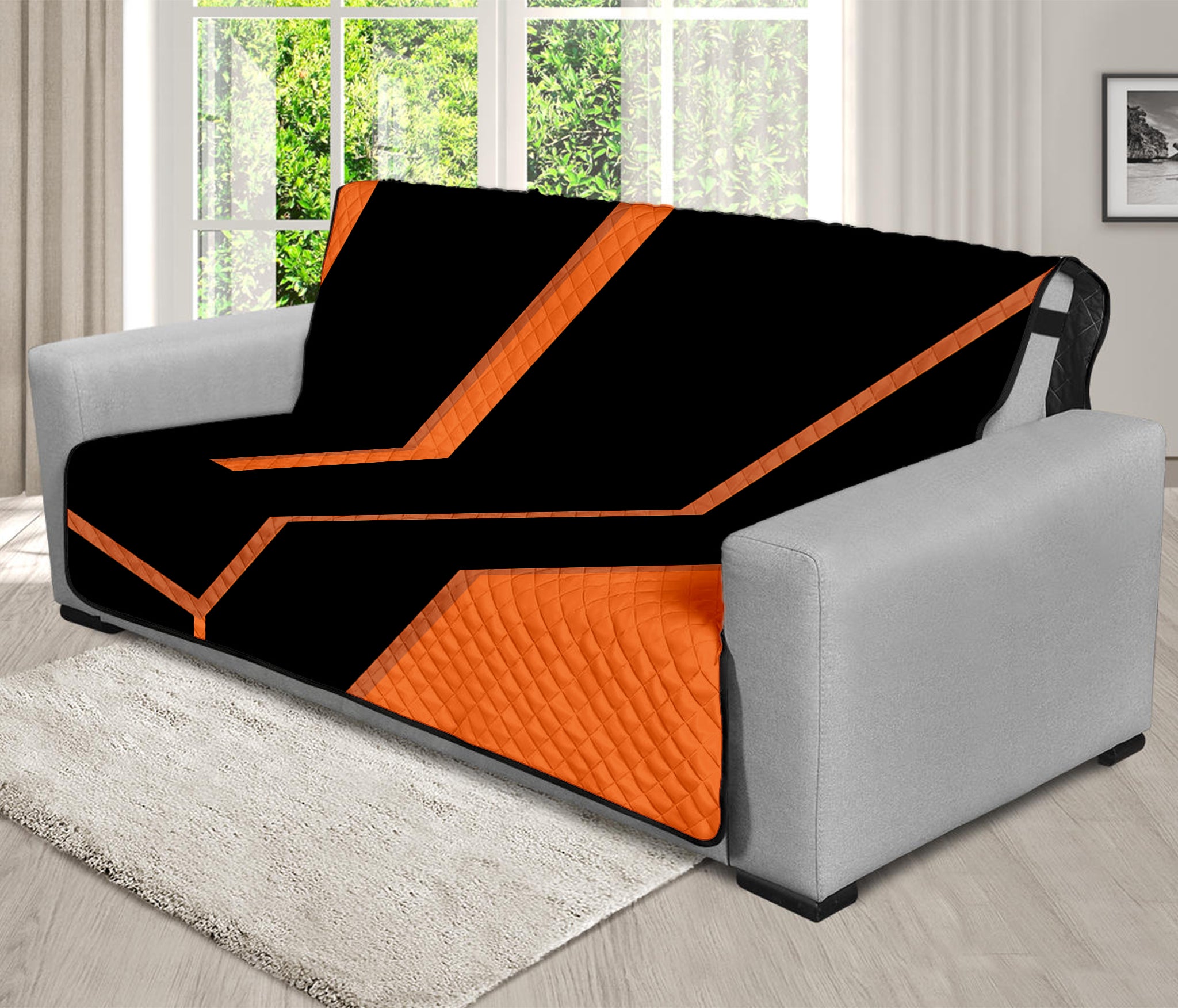 Halloween Vampire Coffin Print Futon Protector