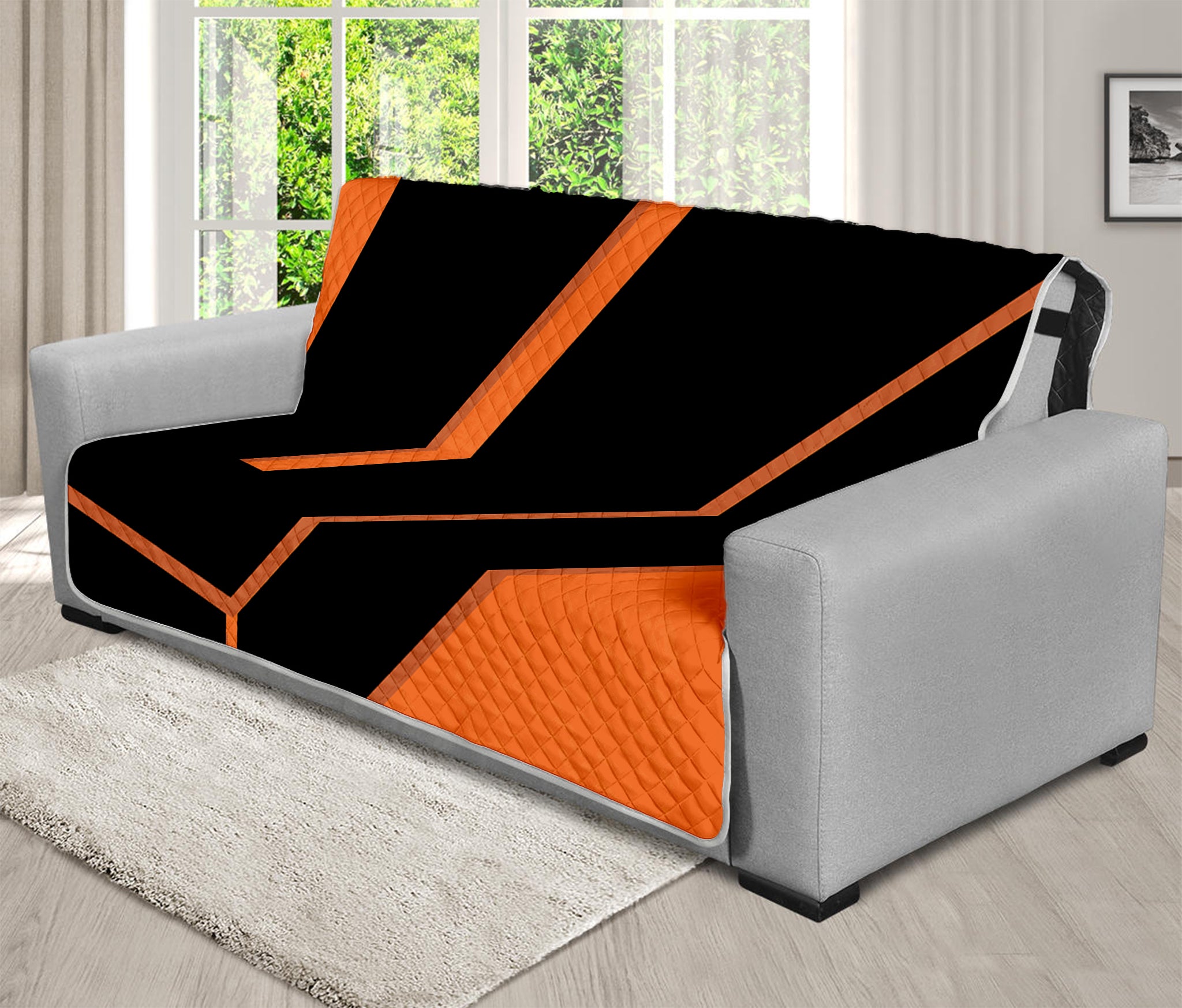 Halloween Vampire Coffin Print Futon Protector