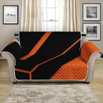 Halloween Vampire Coffin Print Loveseat Protector