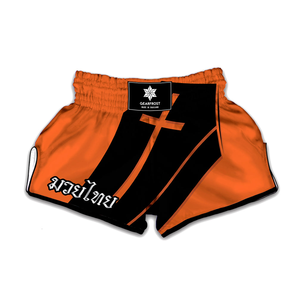 Halloween Vampire Coffin Print Muay Thai Boxing Shorts