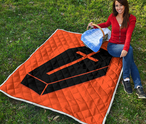 Halloween Vampire Coffin Print Quilt