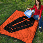 Halloween Vampire Coffin Print Quilt