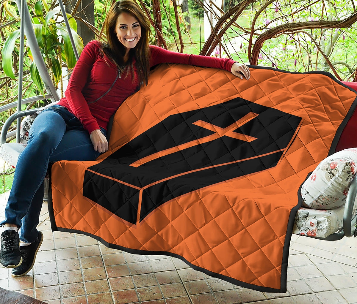 Halloween Vampire Coffin Print Quilt