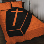 Halloween Vampire Coffin Print Quilt Bed Set