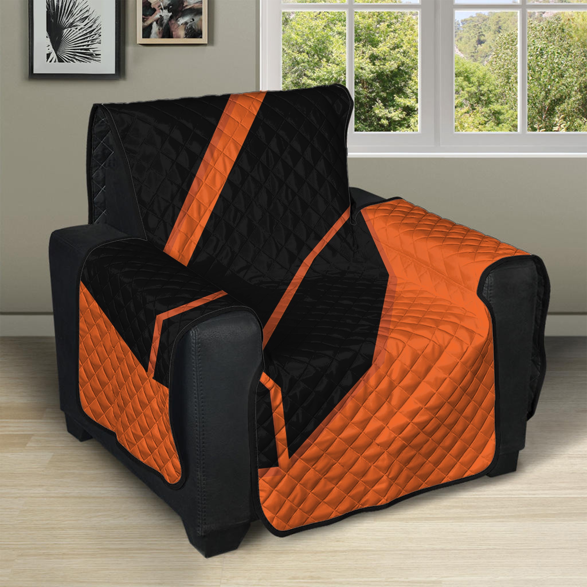 Halloween Vampire Coffin Print Recliner Protector