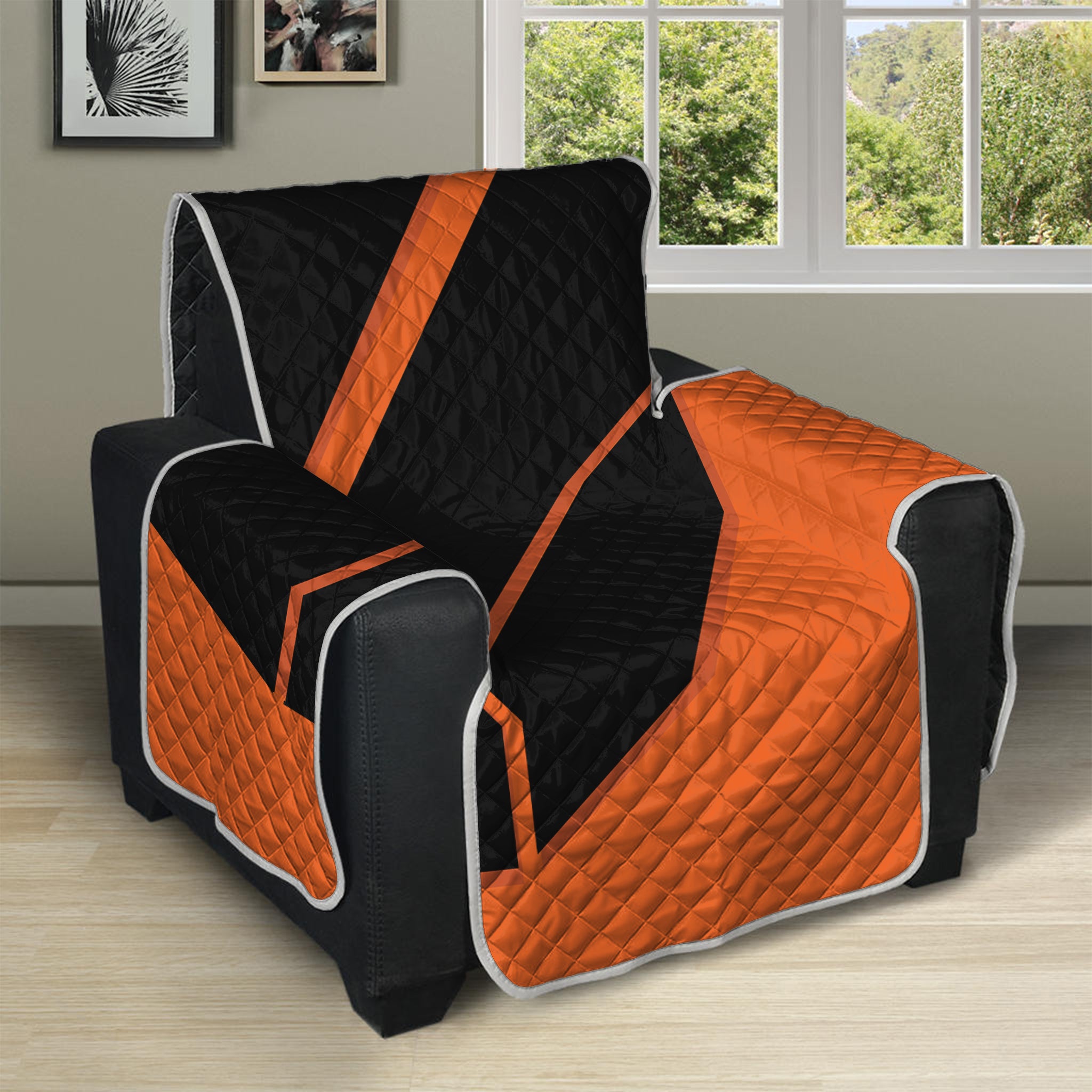 Halloween Vampire Coffin Print Recliner Protector