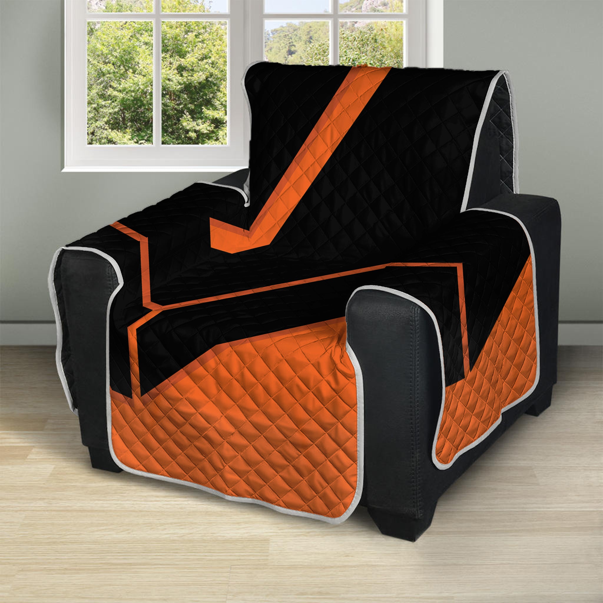 Halloween Vampire Coffin Print Recliner Protector