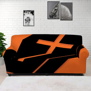 Halloween Vampire Coffin Print Sofa Cover