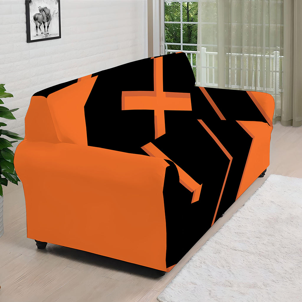 Halloween Vampire Coffin Print Sofa Cover