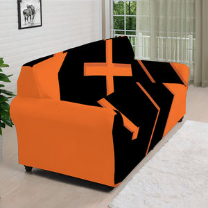 Halloween Vampire Coffin Print Sofa Cover