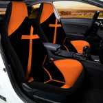 Halloween Vampire Coffin Print Universal Fit Car Seat Covers