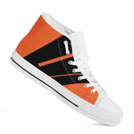 Halloween Vampire Coffin Print White High Top Shoes