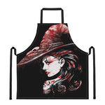 Halloween Vampire Girl Print Apron