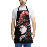 Halloween Vampire Girl Print Apron