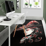 Halloween Vampire Girl Print Area Rug