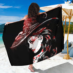 Halloween Vampire Girl Print Beach Sarong Wrap