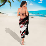 Halloween Vampire Girl Print Beach Sarong Wrap