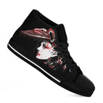 Halloween Vampire Girl Print Black High Top Shoes