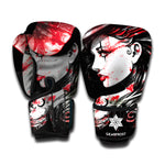 Halloween Vampire Girl Print Boxing Gloves
