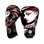 Halloween Vampire Girl Print Boxing Gloves