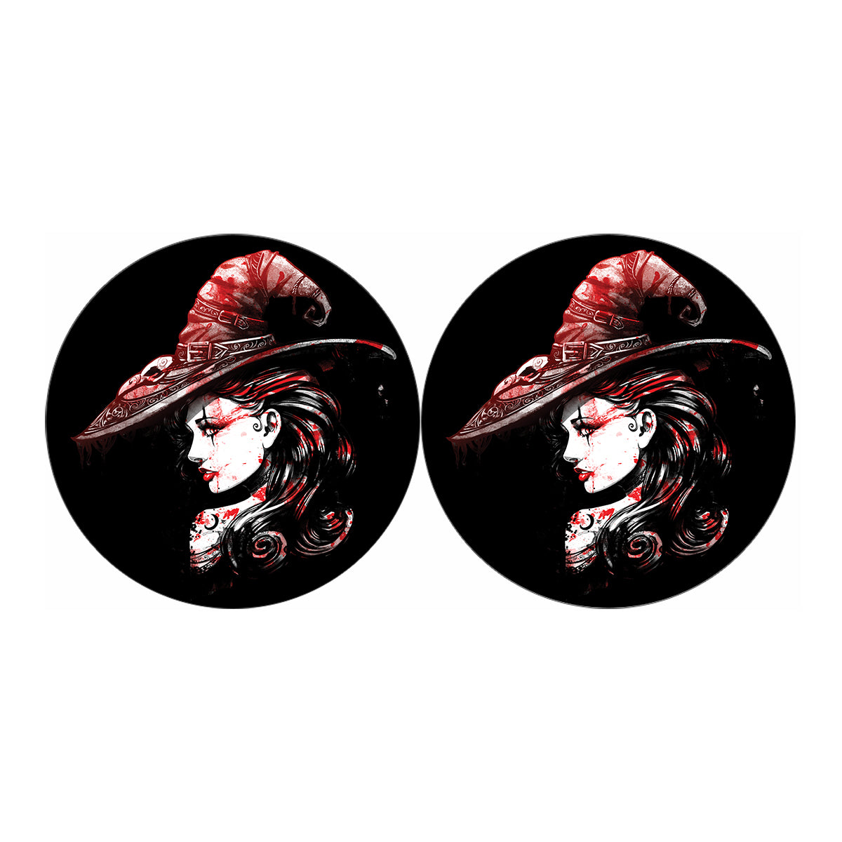 Halloween Vampire Girl Print Car Coasters