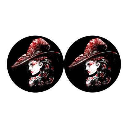 Halloween Vampire Girl Print Car Coasters