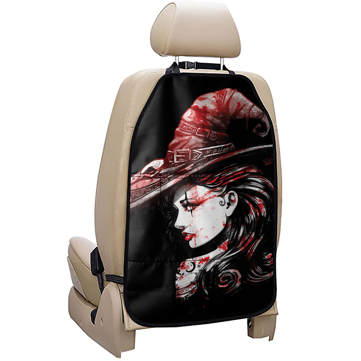 Halloween Vampire Girl Print Car Seat Organizers