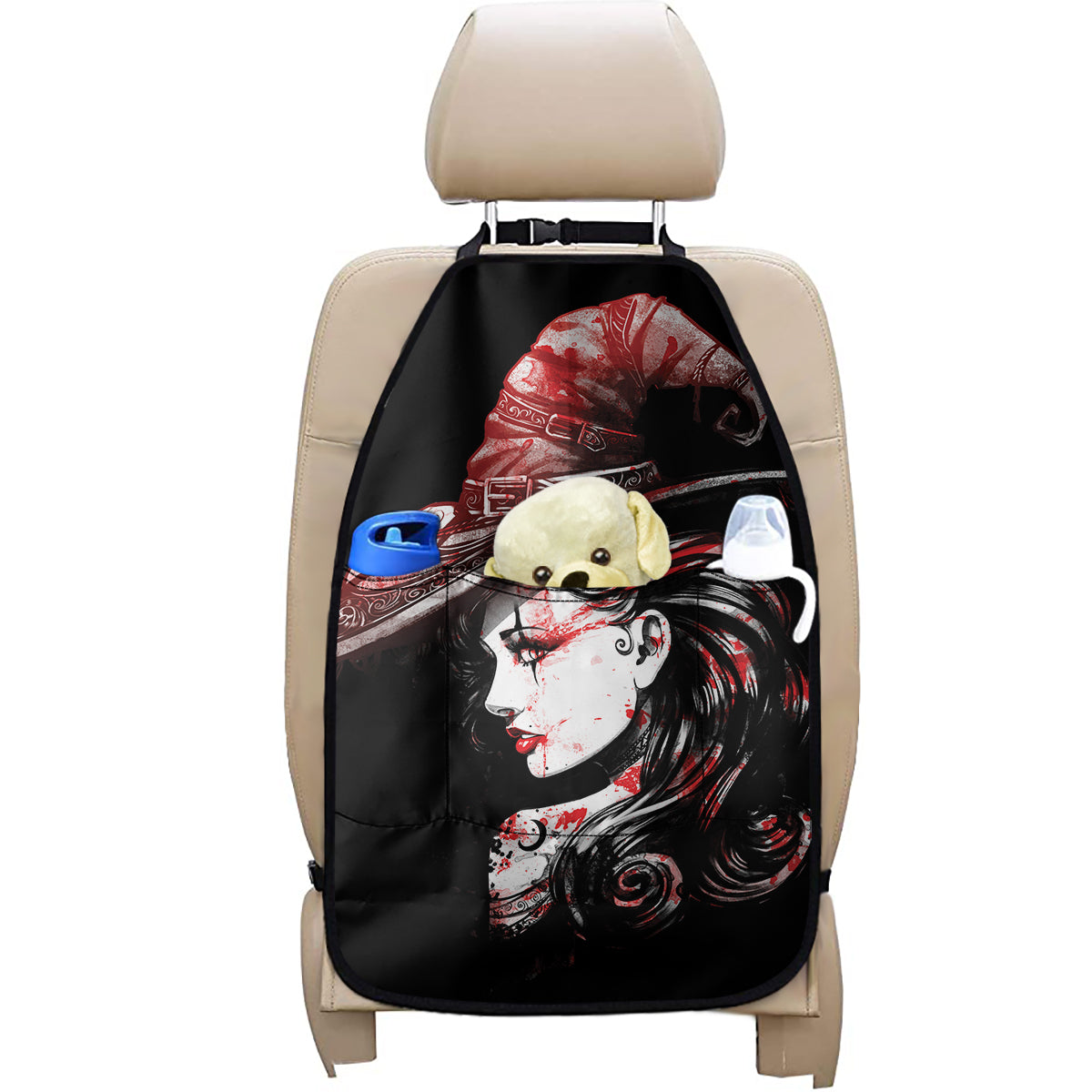 Halloween Vampire Girl Print Car Seat Organizers