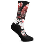Halloween Vampire Girl Print Crew Socks