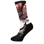 Halloween Vampire Girl Print Crew Socks