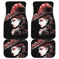 Halloween Vampire Girl Print Front and Back Car Floor Mats