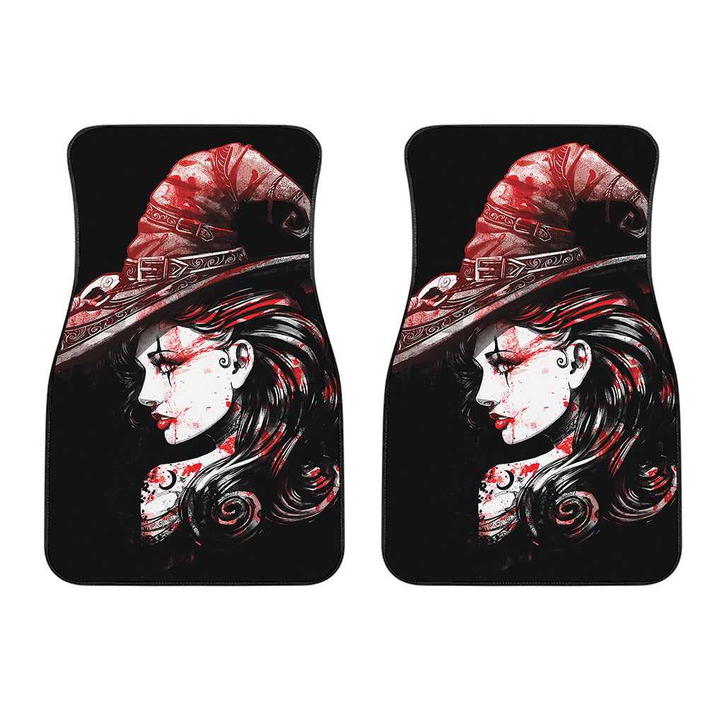 Halloween Vampire Girl Print Front Car Floor Mats