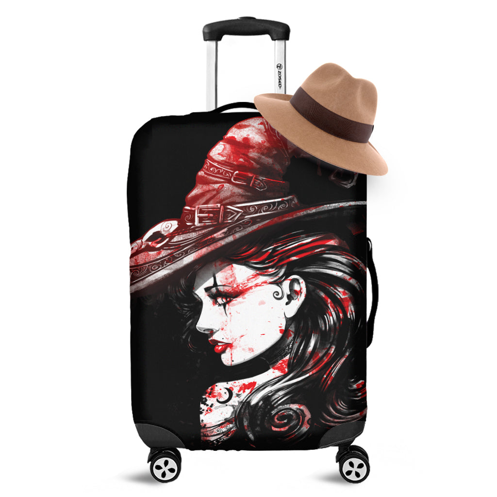 Halloween Vampire Girl Print Luggage Cover