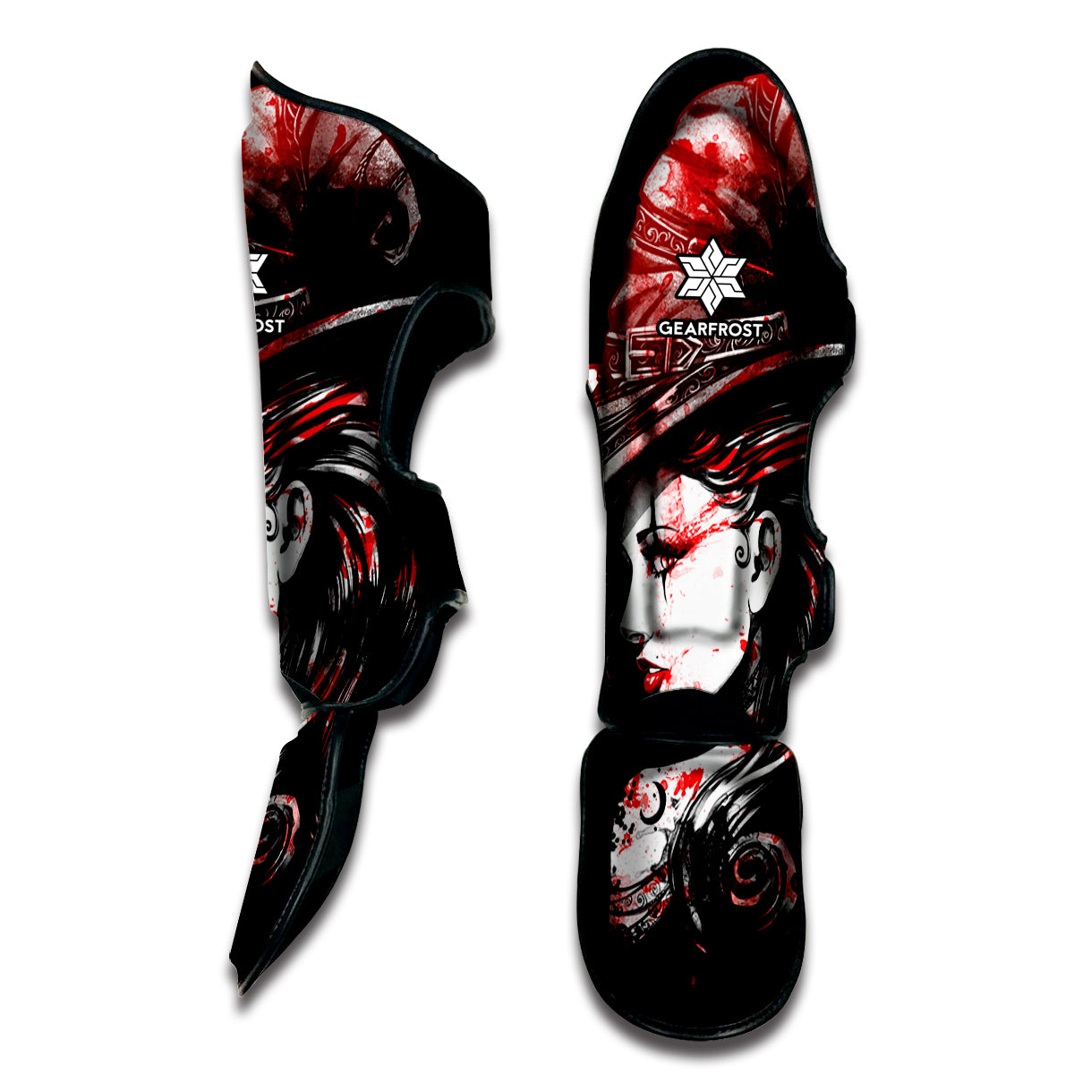 Halloween Vampire Girl Print Muay Thai Shin Guard