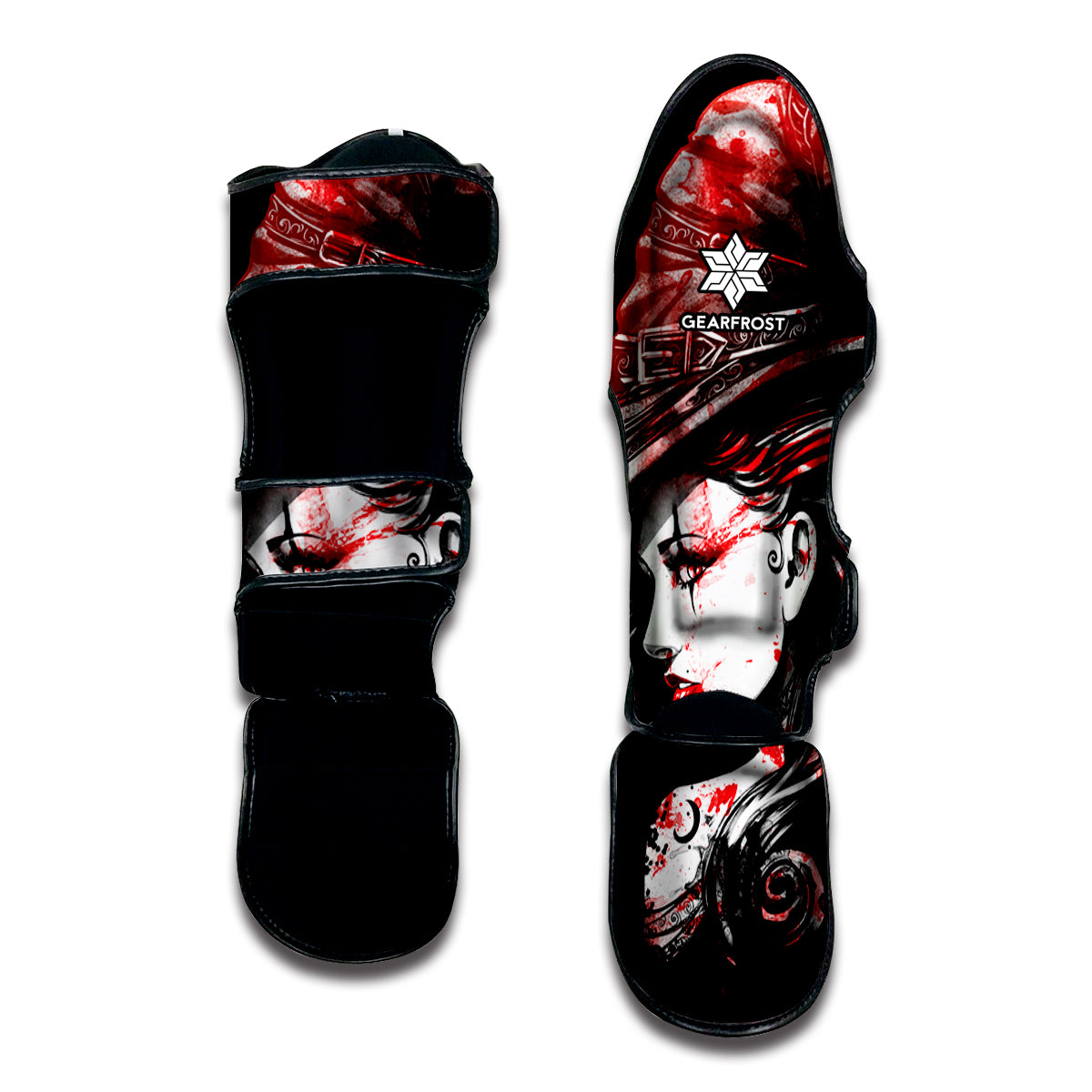 Halloween Vampire Girl Print Muay Thai Shin Guard