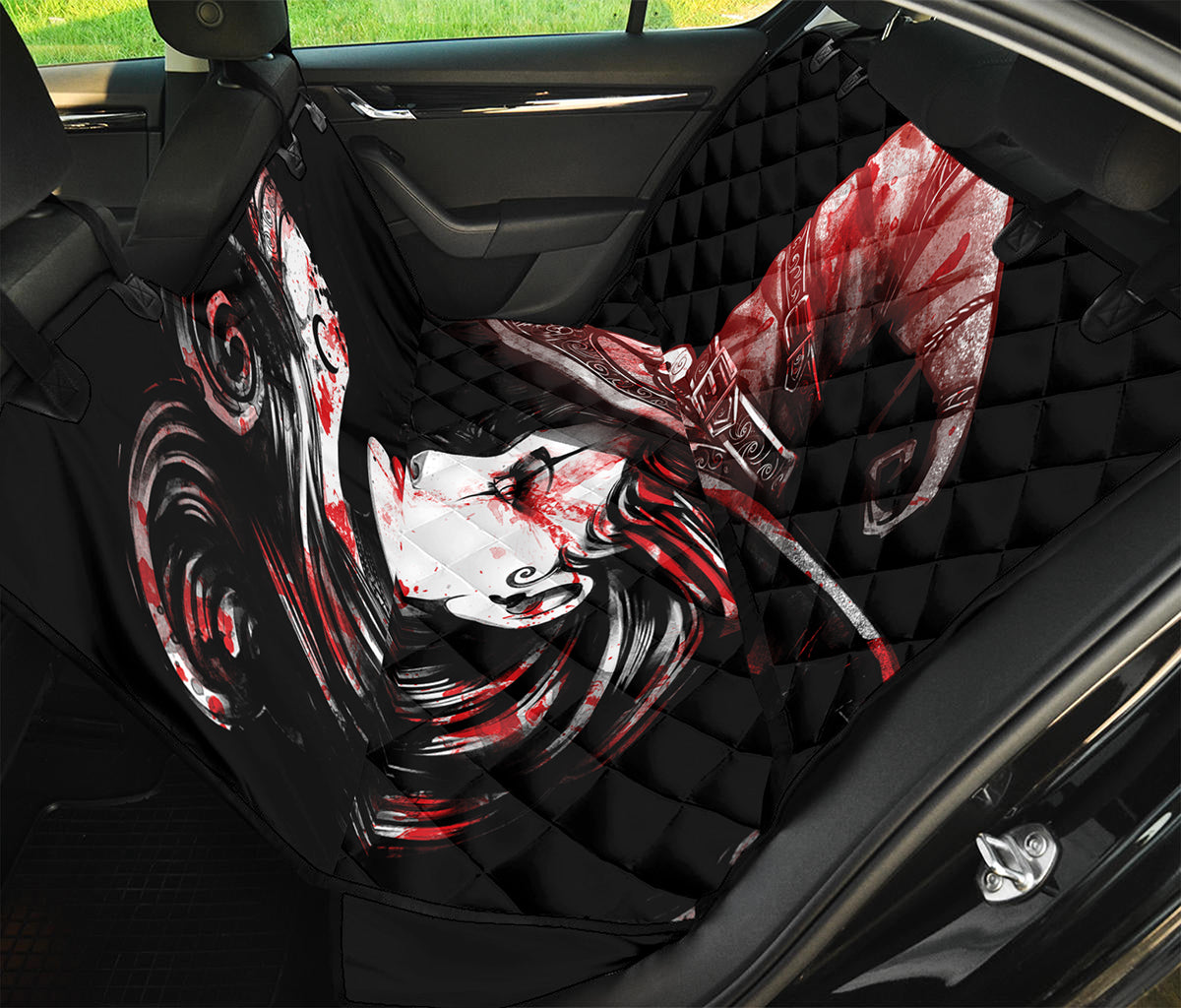 Halloween Vampire Girl Print Pet Car Back Seat Cover