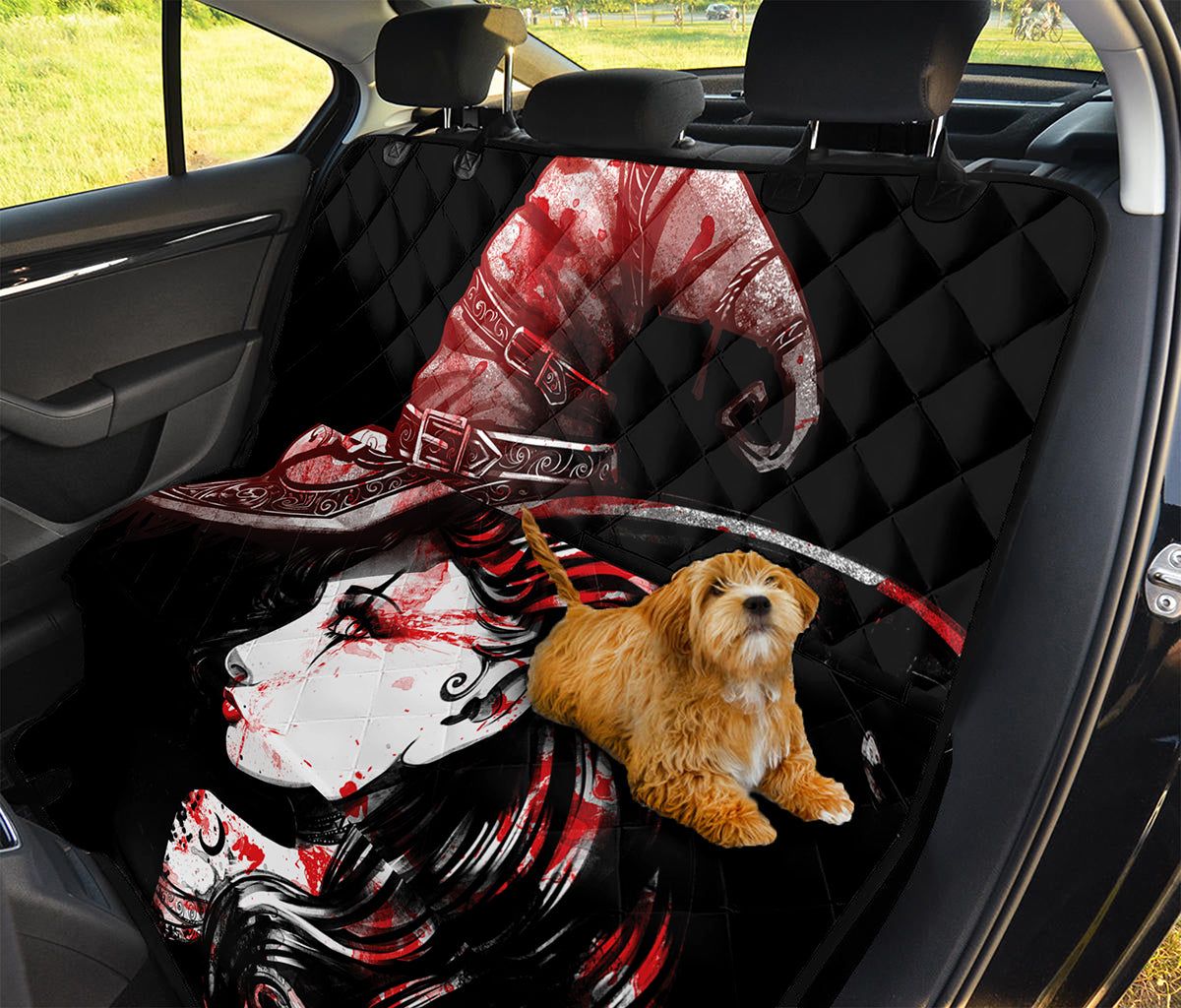 Halloween Vampire Girl Print Pet Car Back Seat Cover