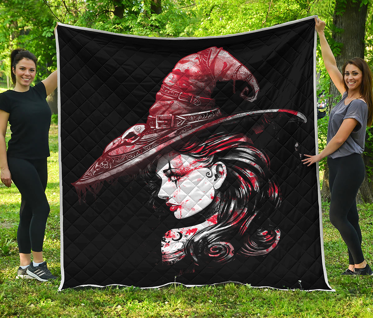 Halloween Vampire Girl Print Quilt